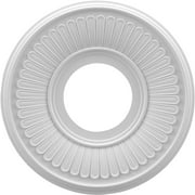 13"OD x 3 1/2"ID x 3/4"P Berkshire Thermoformed PVC Ceiling Medallion (Fits Canopies up to 5 3/4")