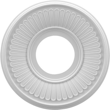 10"OD x 3 1/2"ID x 3/4"P Berkshire Thermoformed PVC Ceiling Medallion (Fits Canopies up to 4 1/2")