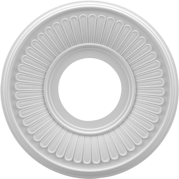 10"OD x 3 1/2"ID x 3/4"P Berkshire Thermoformed PVC Ceiling Medallion (Fits Canopies up to 4 1/2")