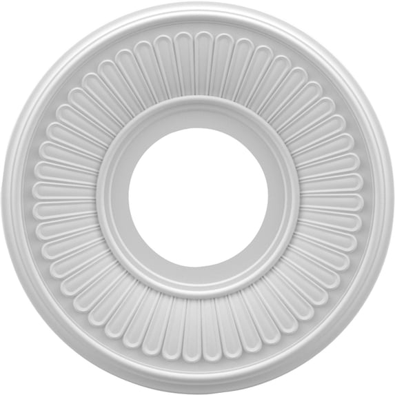 10"OD x 3 1/2"ID x 3/4"P Berkshire Thermoformed PVC Ceiling Medallion (Fits Canopies up to 4 1/2")
