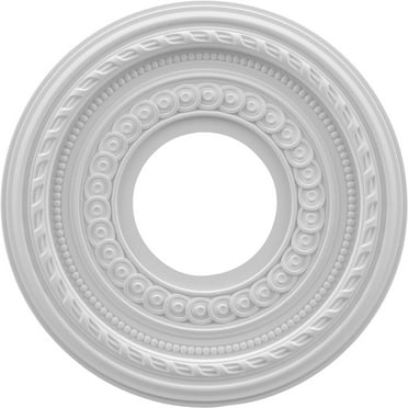10"OD x 3 1/2"ID x 3/4"P Cole Thermoformed PVC Ceiling Medallion (Fits Canopies up to 4 1/4")