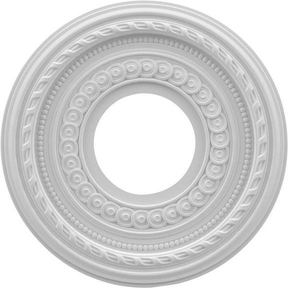 10"OD x 3 1/2"ID x 3/4"P Cole Thermoformed PVC Ceiling Medallion (Fits Canopies up to 4 1/4")
