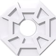 thumbnail image 1 of 10"OD x 3"ID x 3 1/2"C x 1"P Logan Architectural Grade PVC Contemporary Ceiling Medallion, 1 of 11