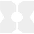 thumbnail image 1 of 10"OD x 3"ID x 3 1/2"C x 1"P Titus Architectural Grade PVC Contemporary Ceiling Medallion, Two Piece, 1 of 7