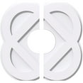 thumbnail image 1 of 10"OD x 3"ID x 4"C x 1"P Charlotte Architectural Grade PVC Contemporary Ceiling Medallion, Two Piece, 1 of 11