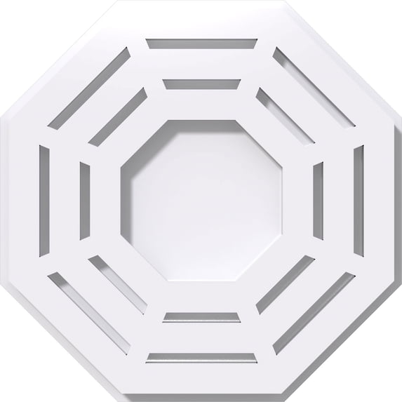 10"OD x 4"C x 1"P Westin Architectural Grade PVC Contemporary Ceiling Medallion