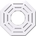 thumbnail image 1 of 10"OD x 4"ID x 4"C x 1"P Westin Architectural Grade PVC Contemporary Ceiling Medallion, 1 of 11