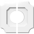 thumbnail image 1 of 10"OD x 4"ID x 6"C x 1"P Locke Architectural Grade PVC Contemporary Ceiling Medallion, Two Piece, 1 of 11