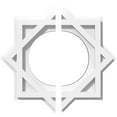 thumbnail image 1 of 10"OD x 5"ID x 5 1/2"C x 1"P Axel Architectural Grade PVC Contemporary Ceiling Medallion, Two Piece, 1 of 11