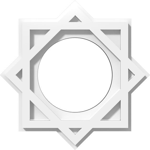 10"OD x 5"ID x 5 1/2"C x 1"P Axel Architectural Grade PVC Contemporary Ceiling Medallion