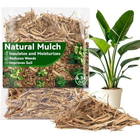 10 OZ Wood Mulch,Tutuviw Poplar Tree Bark Mulch for Landscaping Outdoor Organic Wood Chips for Vegetable Gardens,Wood Chip Potting Barks,Potted Plants Mulch for Patio Lawns Landscaping