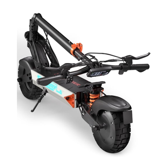 10" Off-Road Electric Scooter,1000W Motor Foldable E-Scooter,28MPH & 28 Miles,330 LBS Capacity,White