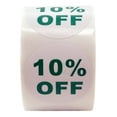 thumbnail image 1 of 10%-Off Sale Stickers, 1.5 Inch Round, Green/White, 500 Labels Per Roll, 20 Rolls, 1 of 4