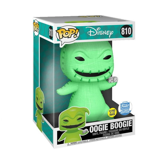 Funko Pop! Disney - The Nightmare Before Christmas - 10 Inch Glow Oogie Boogie with Dice #810 (Funko Exclusive)