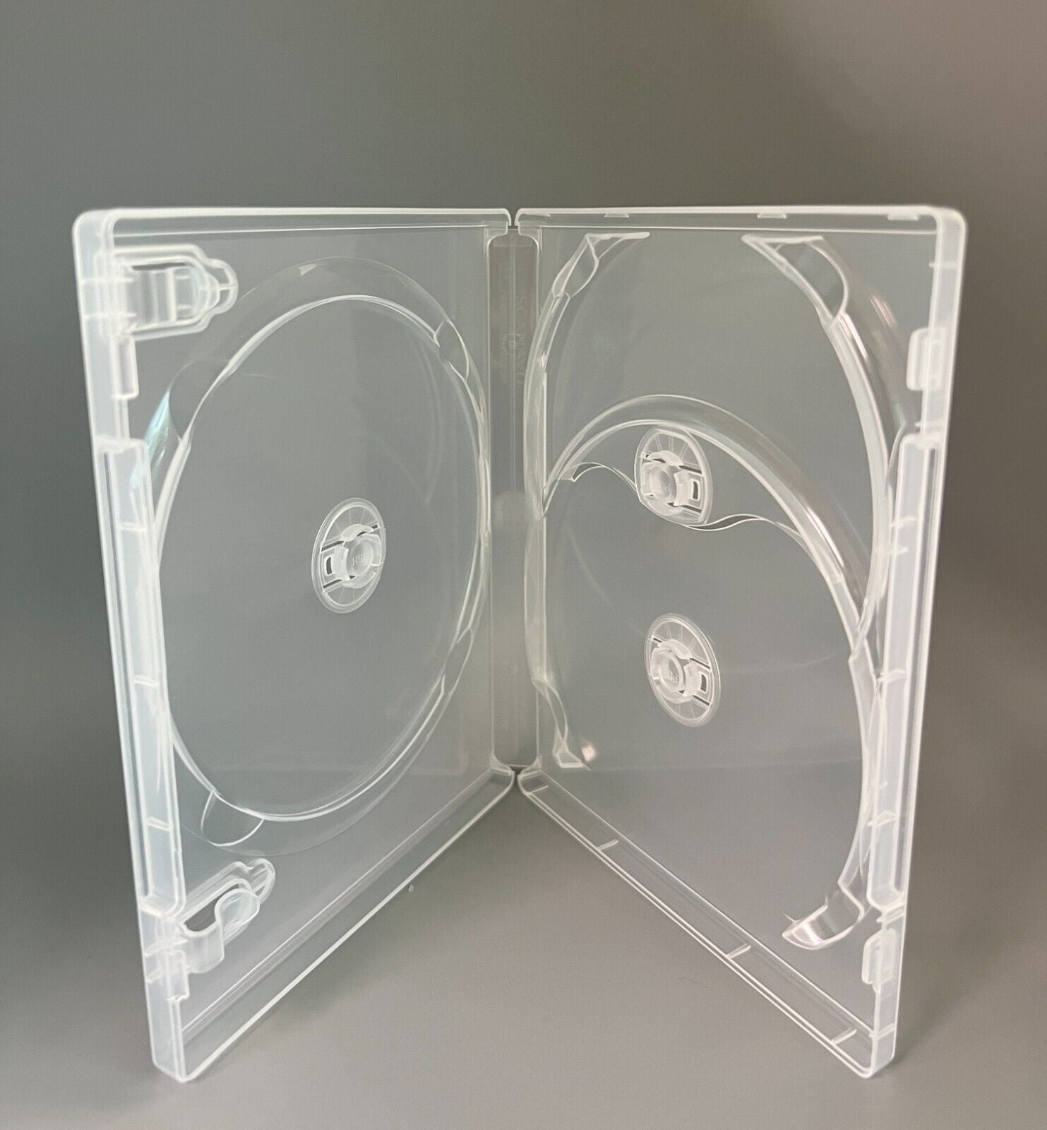 10 Original Scanavo 17mm Triple (3) Blue Blu-Ray Case, Super Clear