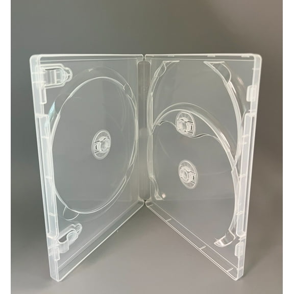 10 Original Scanavo 17mm Triple (3) Blue Blu-Ray Case, Super Clear, BR3/ONET