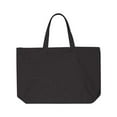thumbnail image 1 of 10 Ounce Cotton Canvas Tote with Zipper Top Closure - Black - One Size, 1 of 2