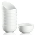 thumbnail image 1 of 10 Ounce Porcelain Bowls Set, 8 Pieces/Set 4.5 inch White Ceramic Bowls, 1 of 7