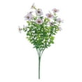 thumbnail image 1 of Under $10 Outdoor Artificial Flowers Bunches, Plastic Weather Resistant Fake Flowers, Uv Resistant Artificial Outdoor Flowers 7 Bunch Set Fade Proof All Weather Decoration for Garden Porch Indoor, 1 of 9