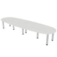 thumbnail image 1 of 10' Oval Boat Shaped Conference Table with Power Modules And Post Legs, 1 of 5