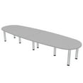 thumbnail image 1 of 10' Oval Boat Shaped Conference Table with Power Modules And Post Legs, 1 of 5