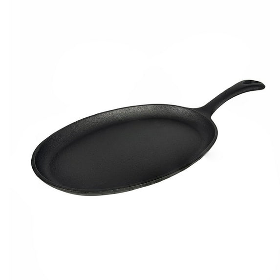 10" Oval Cast Iron Skillet w/Handle, Each