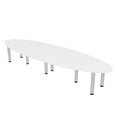 thumbnail image 1 of 10' Oval Shaped Conference Room Table with Power Modules And Post Legs, 1 of 5