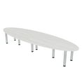 thumbnail image 1 of 10' Oval Shaped Conference Room Table with Power Modules And Post Legs, 1 of 5