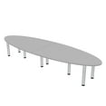 thumbnail image 1 of 10' Oval Shaped Conference Room Table with Power Modules And Post Legs, 1 of 5