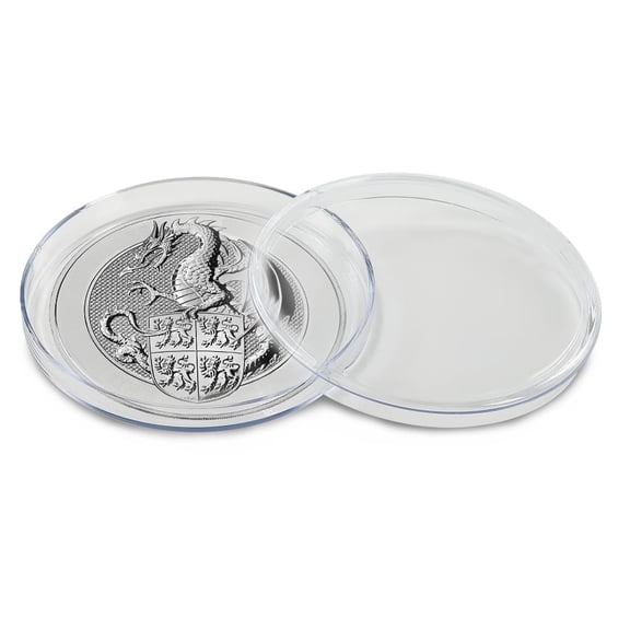 10 Oz Dragon Silver Coin 89.2mm / 7.16 Long Capsule Holder Fit For Queen Beasts