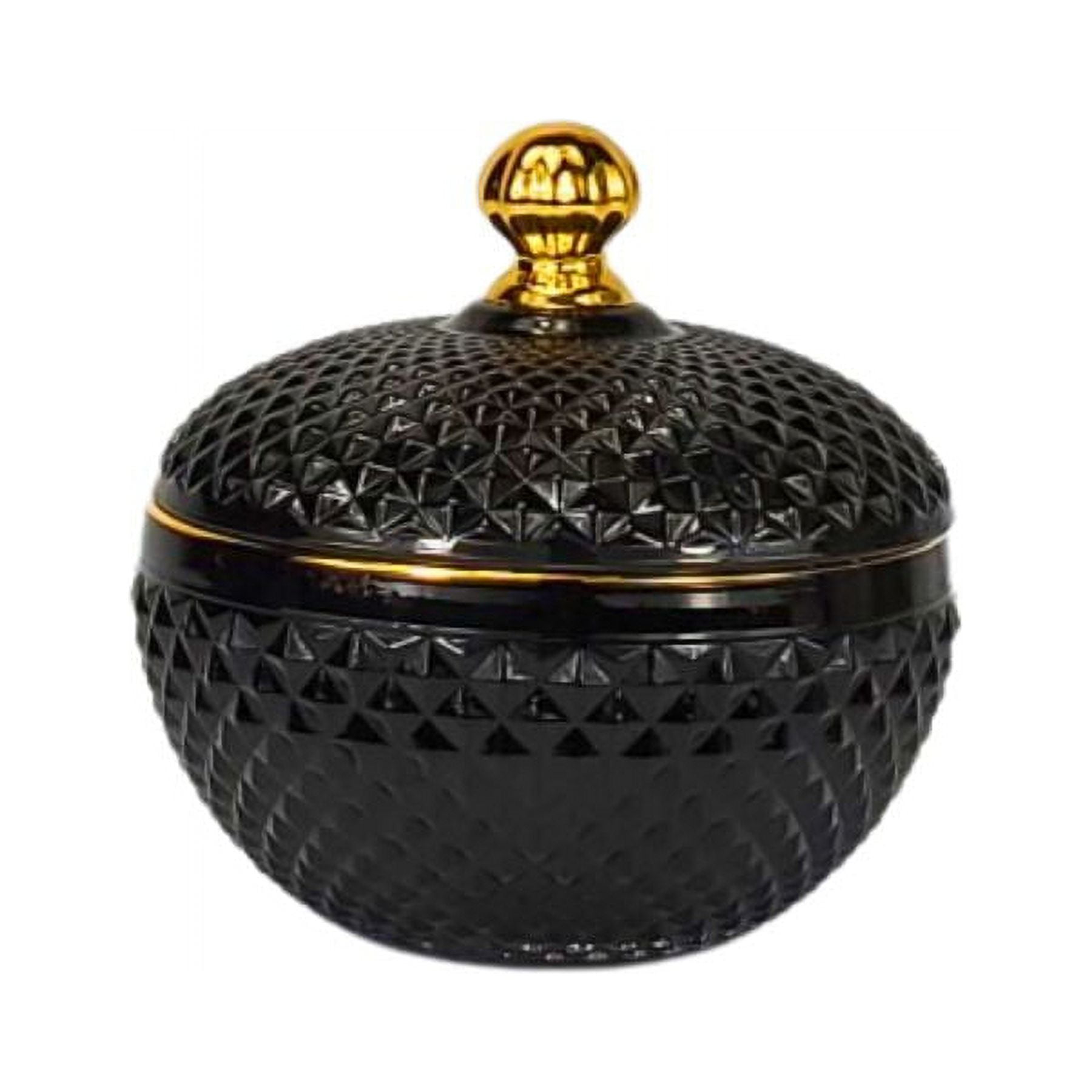 10 Oz Large Black/Gold Vanity Candle Glass Empty Candle Making Jar Candle Vessels For DIY Candle-Making Projects (Box of 12) FREE SHIPPING