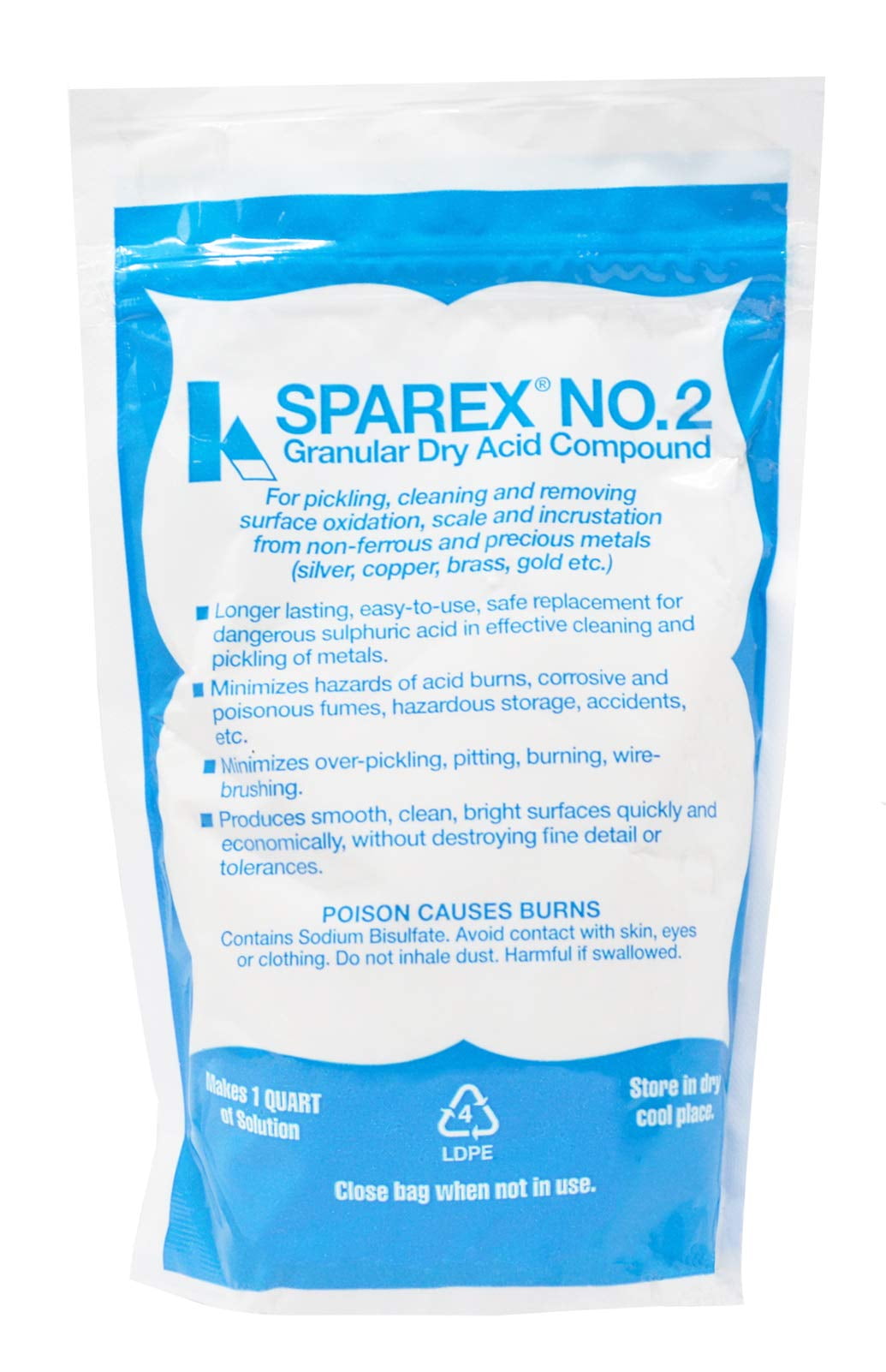 10 Oz No 2. Sparex Granular Dry Acid Compound for Jewelry Making