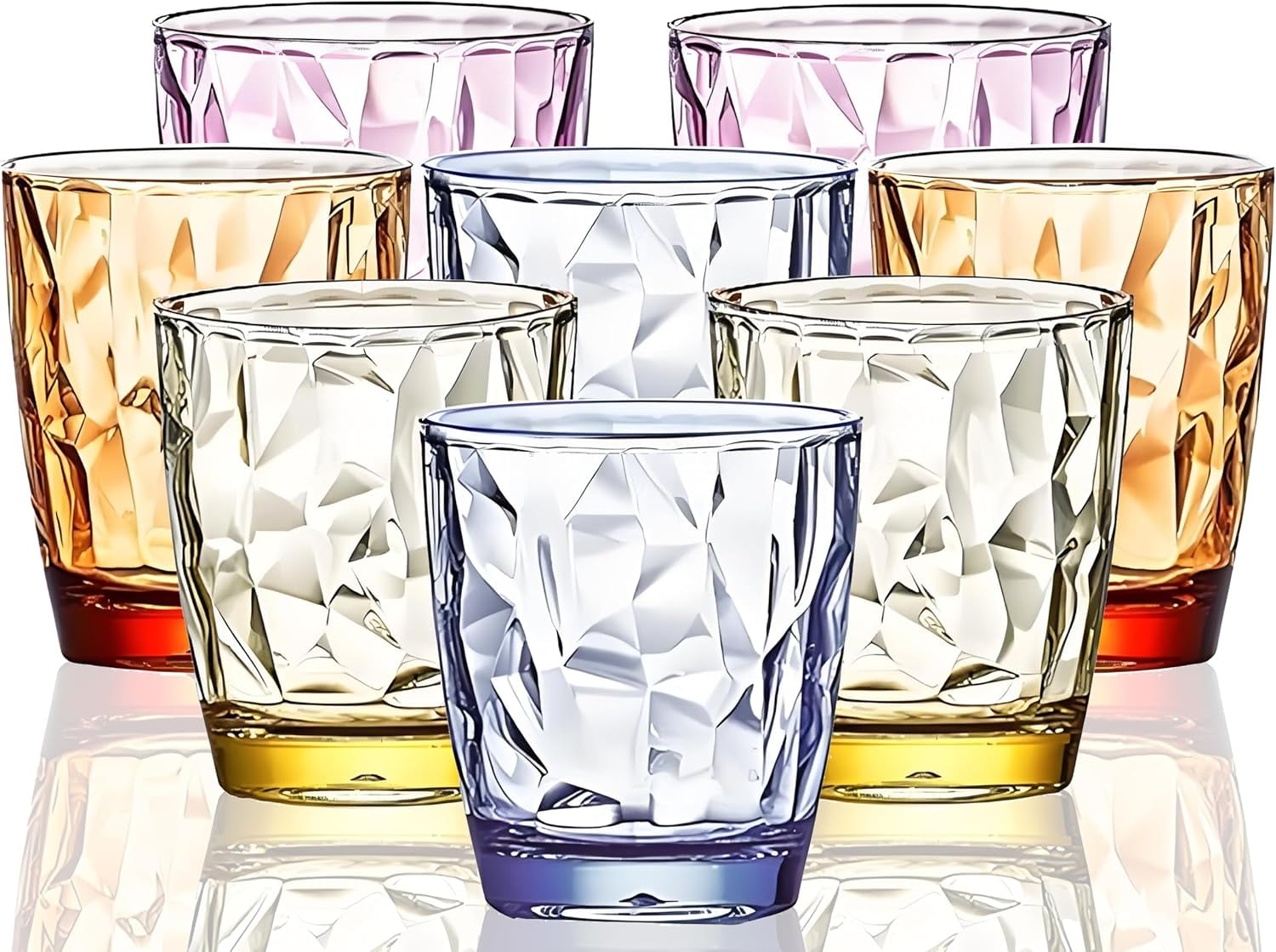 10 Oz Unbreakable Tritan Drinking Glasses Dishwasher Safe Acrylic ...