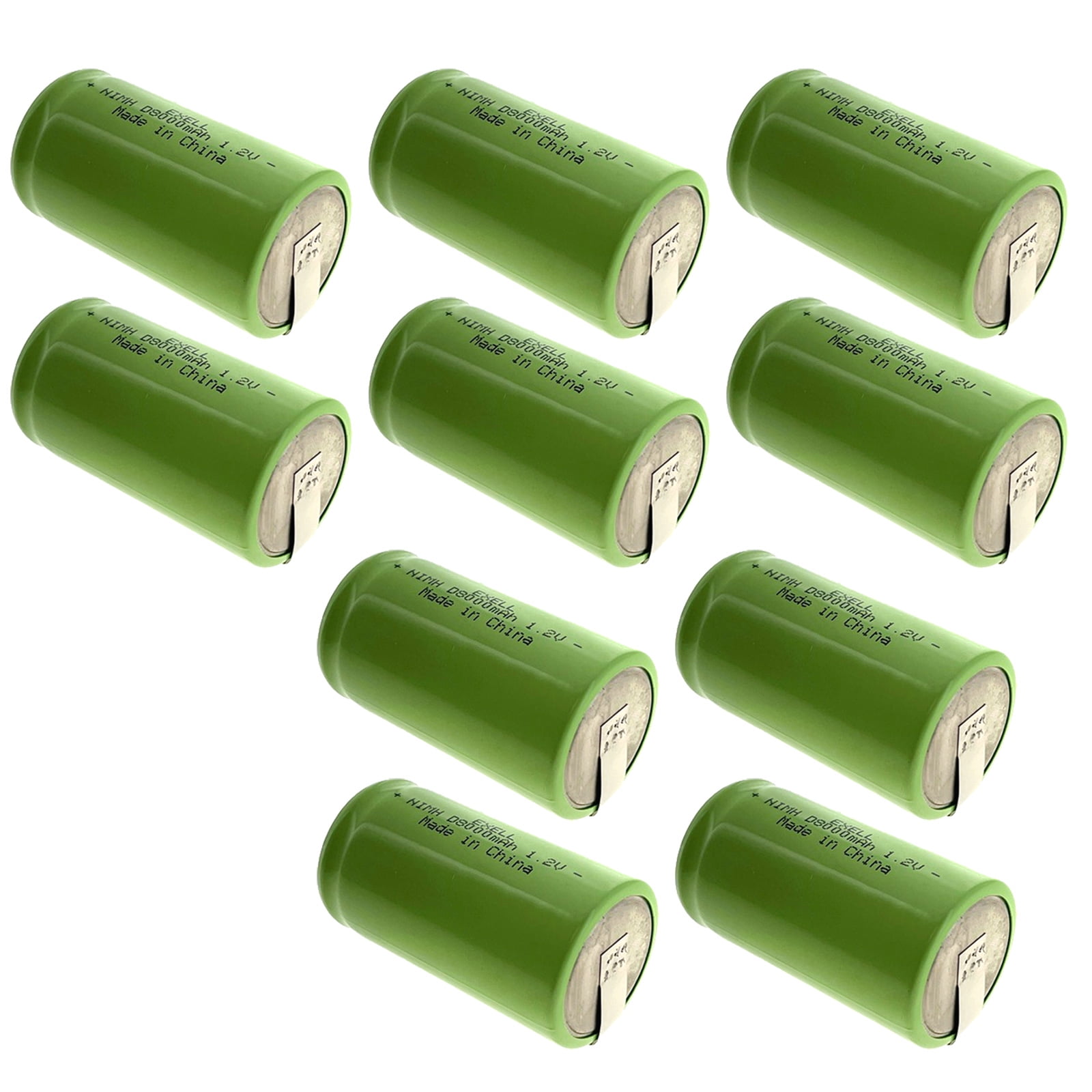 10PACK 8000mAh 1.2V NiMH D Size Rechargeable High Capacity Batteries w