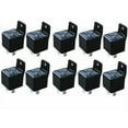 thumbnail image 1 of 10 PACK Bosch Style 12 VOLT DC 40 AMP SPTD MARIN RELAY 5 PIN W/ MOUNTING TAB, 1 of 1