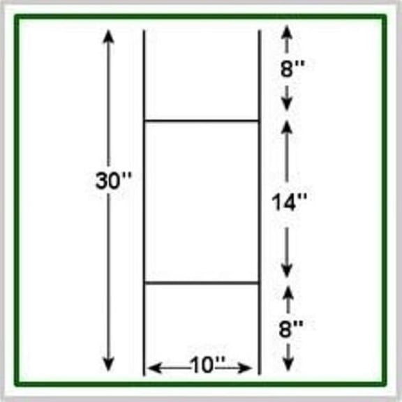10 PACK Corrugated H-Frames Wire Stakes- Signs NOT Included ^