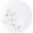 thumbnail image 1 of (10 PACK) EcoQuality 10" inch Round White Plastic Plates with Gold Primrose Design - Disposable China Like Party Plates, Heavy Duty Dinner Plates, Charger Plate, Dinners, Wedding, Serveware, 1 of 3