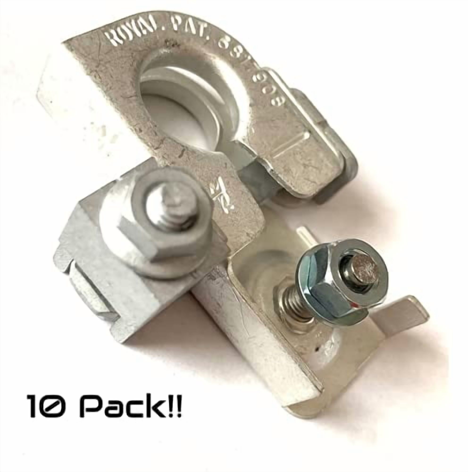 10 PACK!! NEW BT4Z-14450-BA NEGATIVE Battery Terminal Clamp EDGE F 150 Explorer Escape w NUT