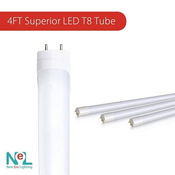 [10 PACK] NEW ERA G13 4FT 4 Foot T8 LED Tube Light Bulbs 18W