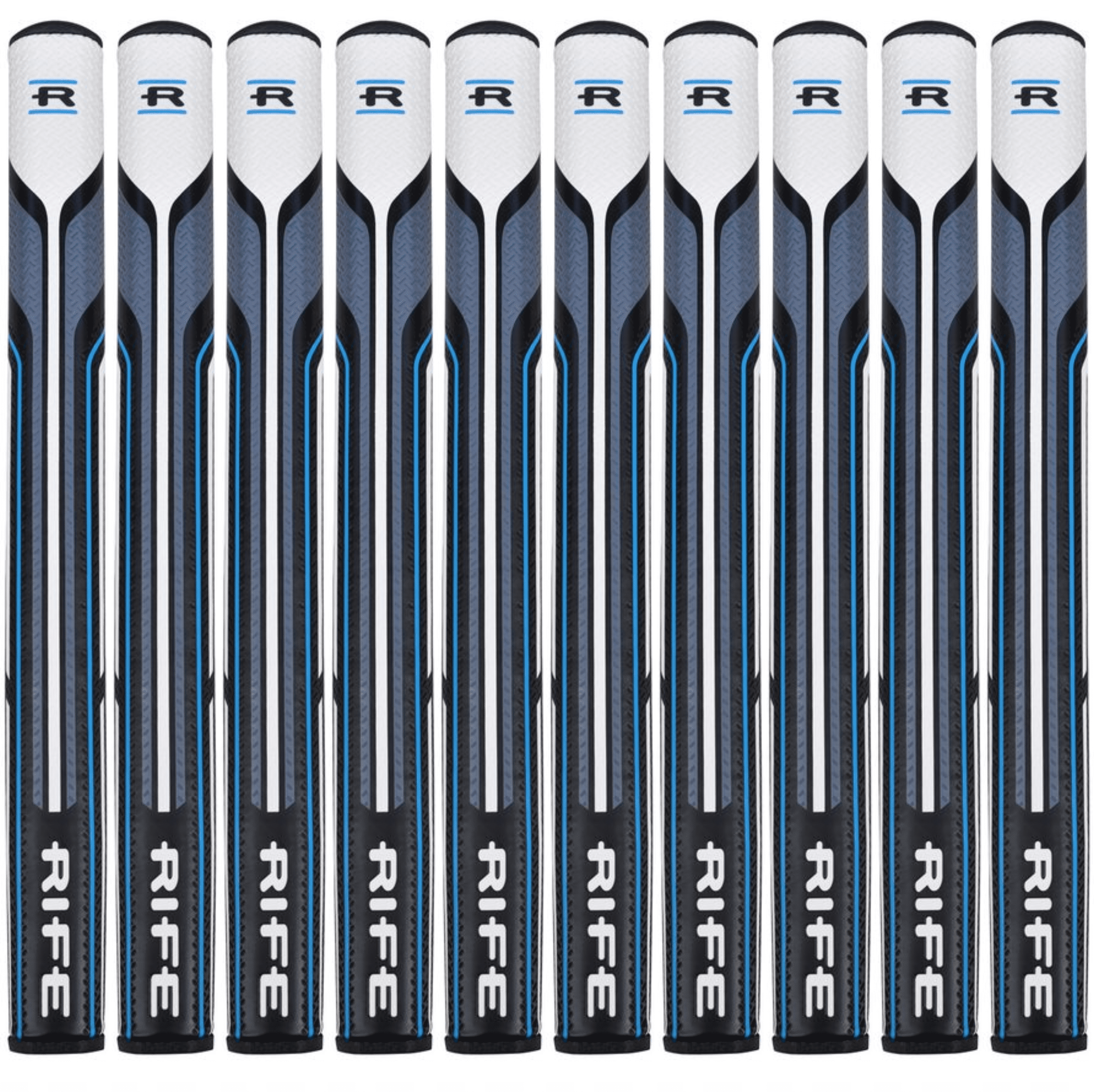 10 PACK Rife RG 13.5 Golf Putter Grip Set (13.5 Inches Long)