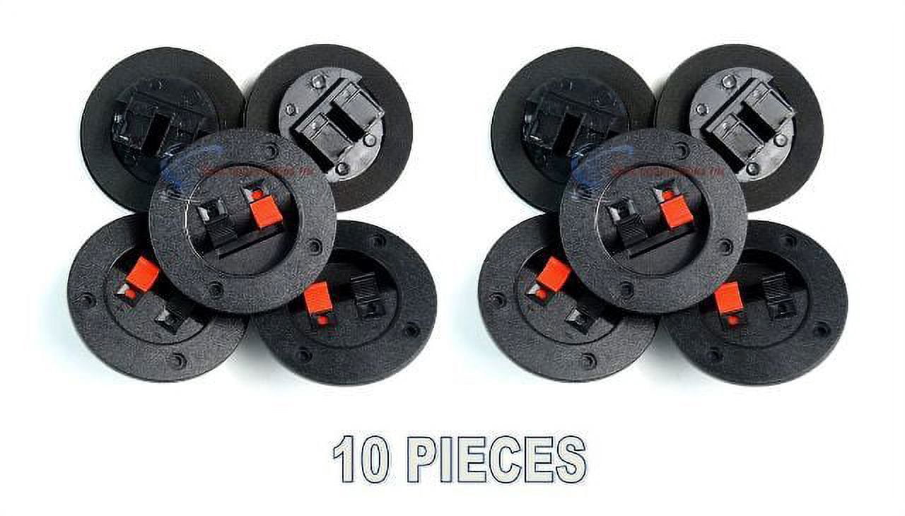 10 PACK SPEAKER ROUND BOX SPEAKER TERMINAL CUP SPRING POST SUBWOOFER ...