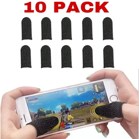 10-PACK Screen Gaming Finger Sleeve Game Controller Mobile Sweat Proof Gloves