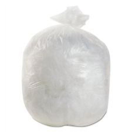 10 PACKS : 40X48 45 Gallon High Density Natural Can Liner -- 15 Roll