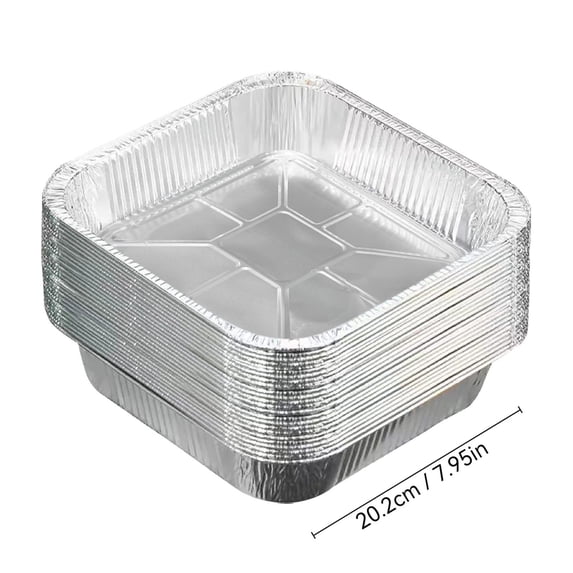 10-PANS Large Size Disposable Aluminum Foil Broiler Baking Pans Grill Liners,A