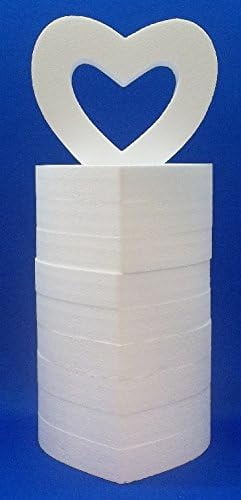 10 PC EPS Polystyrene Styrofoam Open Hearts 12" Floral Craft