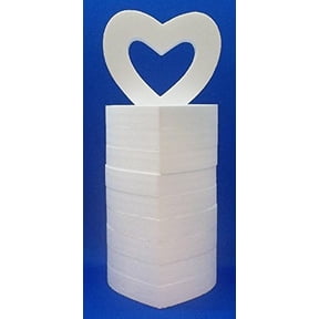 10 PC EPS Polystyrene Styrofoam Open Hearts 12" Floral Craft