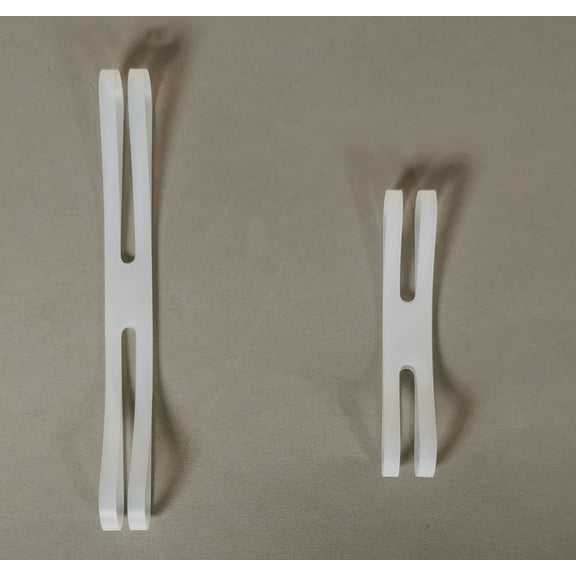 10 PC H Shaped Cross Silicone Rubber Bands for Wrapping and Bundling Items (6")