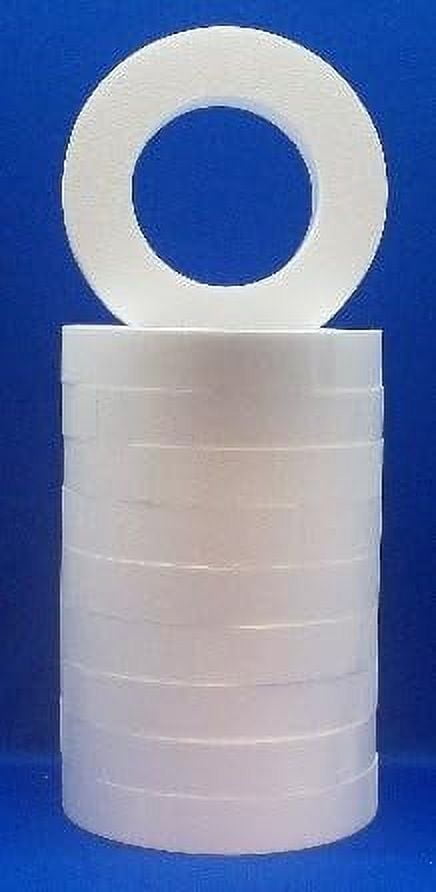 10 PC Set EPS Polystyrene Foam Wreaths 12" Floral Craft Rings