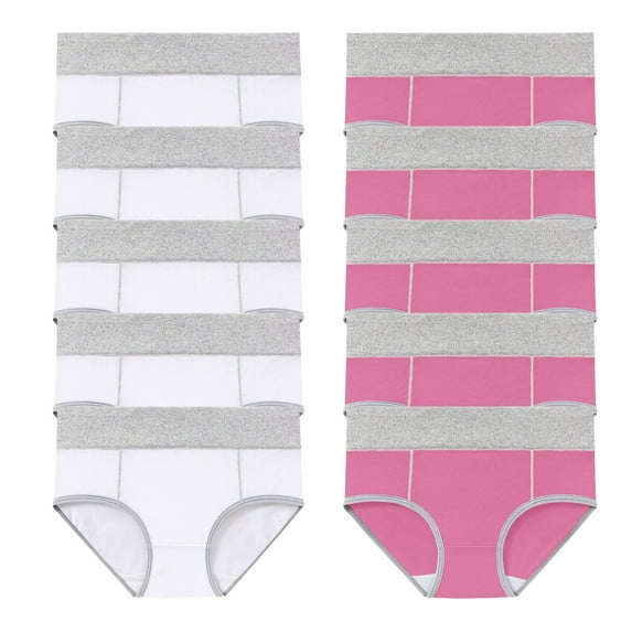 10 PC Women's Cotton Underwear High Waist Elastic Panties Menstrual Leak Proof Briefs Soft Breathable Physiological Underpants