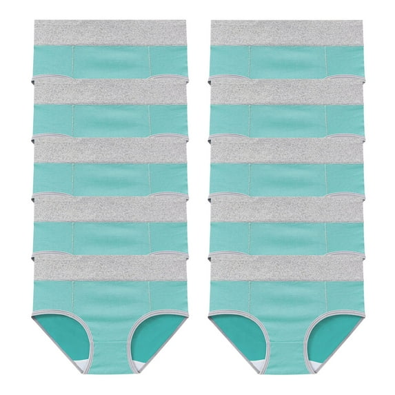 10 PC Women's Cotton Underwear High Waist Elastic Panties Menstrual Leak Proof Briefs Soft Breathable Physiological Underpants